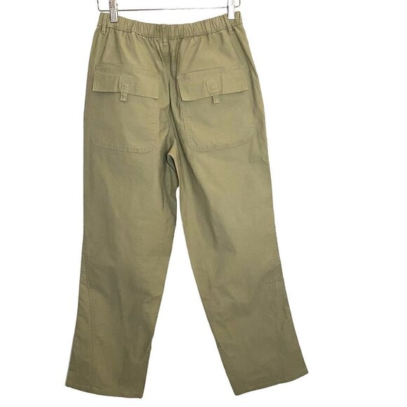 Free People Voyage Slouchy Straight Leg Pants Olive Green Gorpcore Outdoor Sz S - Picture 3 of 11
